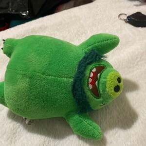 Angry Birds Leonard King Pig Plush Green Soft Toy Rovio Original  7”